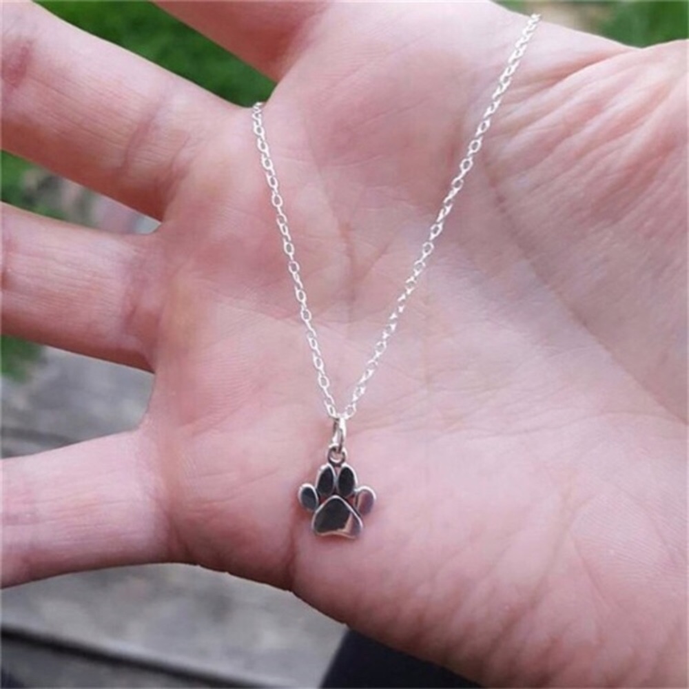 Silver Paw Necklace - Picture 2 of 3
